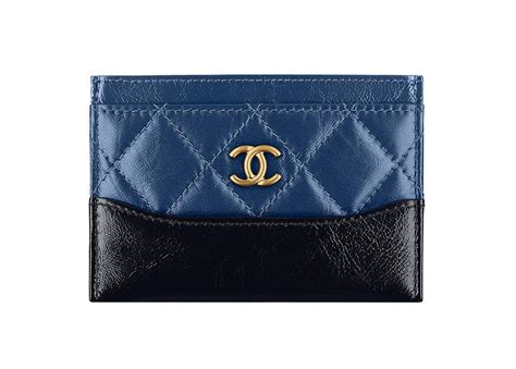 chanel blue gabriellecardholder|real real Chanel wallets.